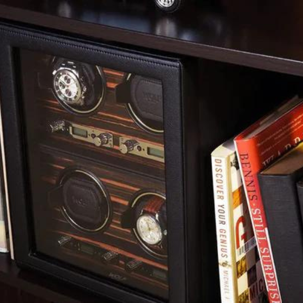 brown watch winder