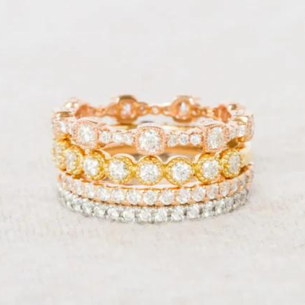 rose gold diamond ring