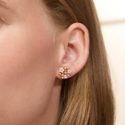 Shooting Stars Diamond Stud Earrings in 18K Yellow Gold