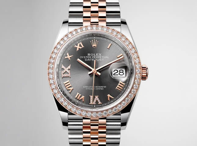 Rolex Datejust m126281rbr at Shreve Co. in Palo Alto, CA