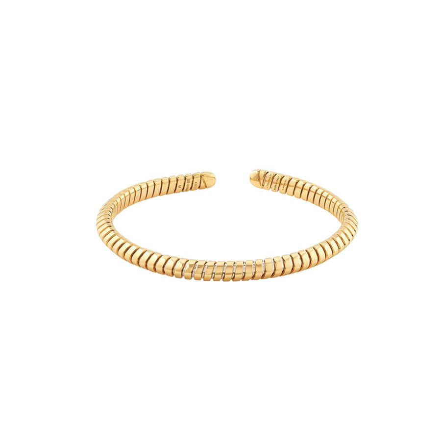 Trisolina 5mm Cuff Bracelet in 18K Yellow Gold, Size Small