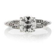 Art Deco Platinum Diamond Engagement Ring