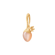 Sprout Lotus Blush Moonstone Drop Pendant in 18K Yellow Gold