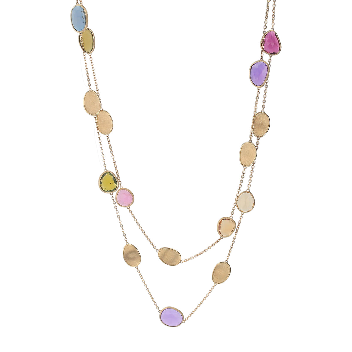 Laguna Stone Station Necklace-Melon-OS