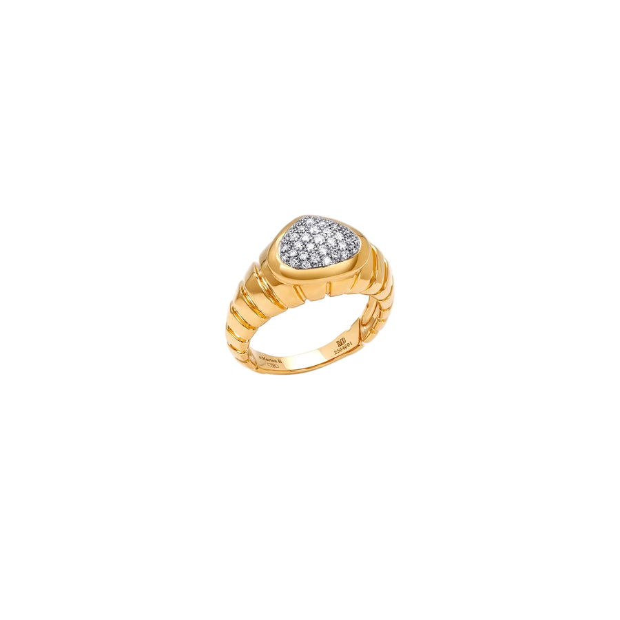Timo 0.24ct Diamond Ring in 18K Yellow Gold, size 7