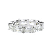 Platinum Ashoka Diamond East-West Eternity Band