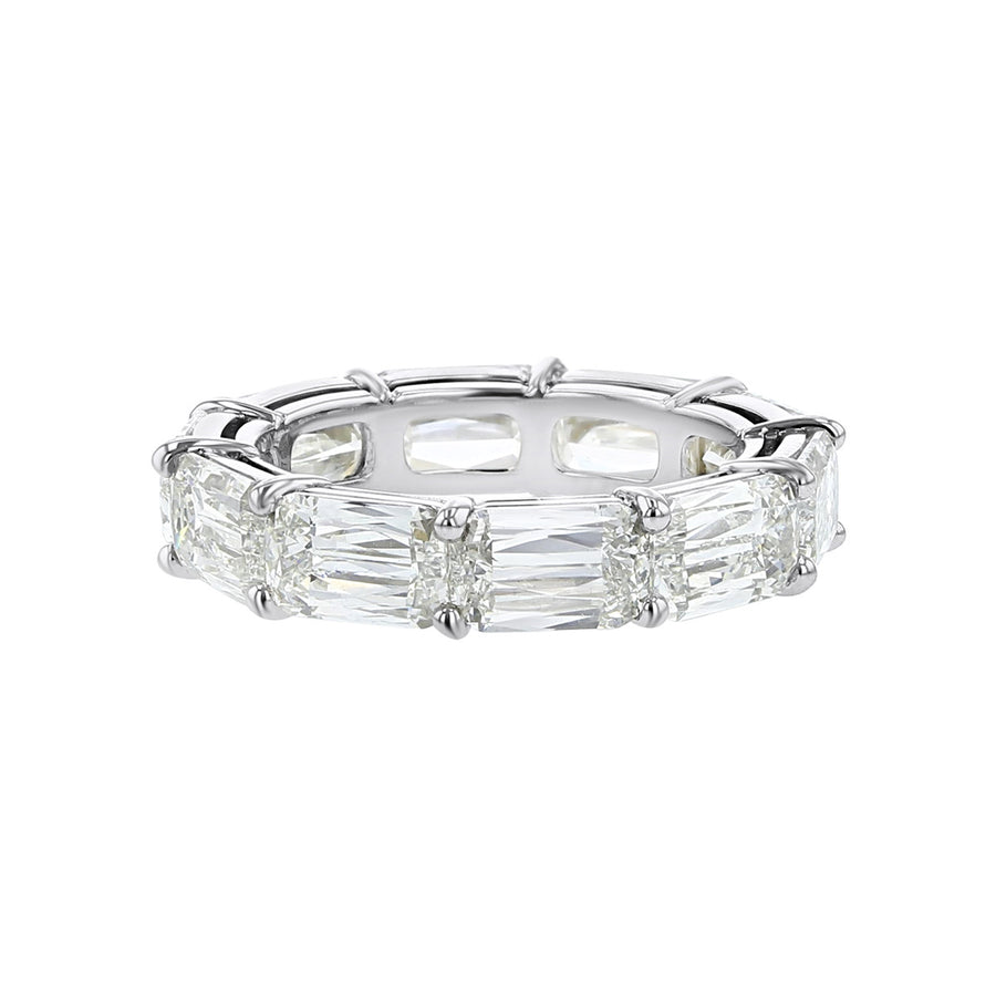 Platinum Ashoka Diamond East-West Eternity Band