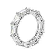 Platinum Ashoka Diamond East-West Eternity Band