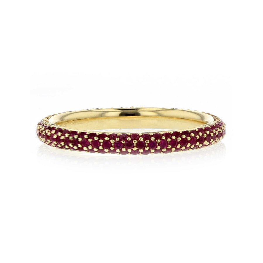 Moonlight Ruby Stackable Eternity Band