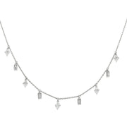 Lluvia Marquis and Baguette Diamond Necklace