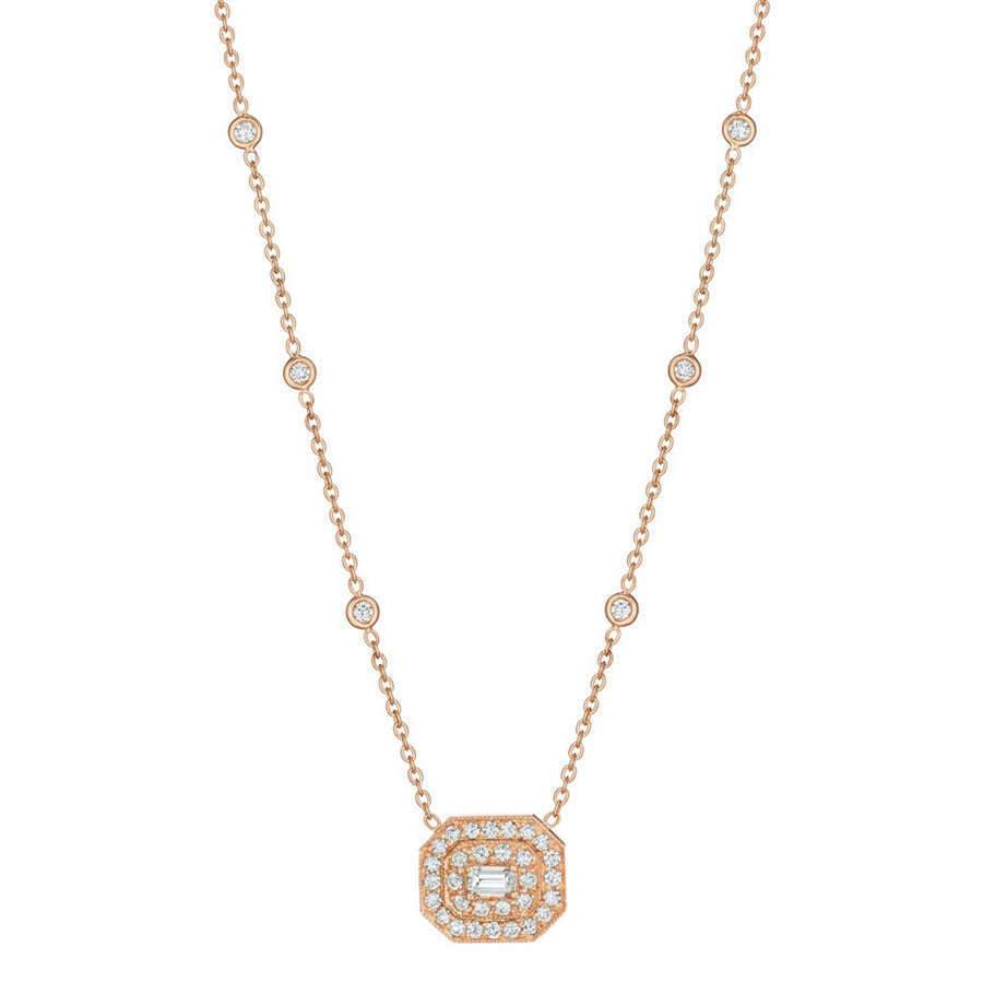 Emerald-Cut Art Deco Necklace