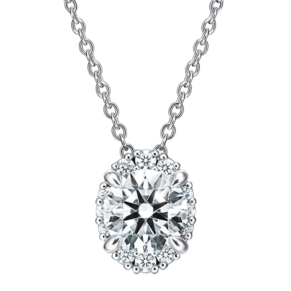 Ellipse Diamond Pendant Shreve & Co. Shreve & Co. Jewelers
