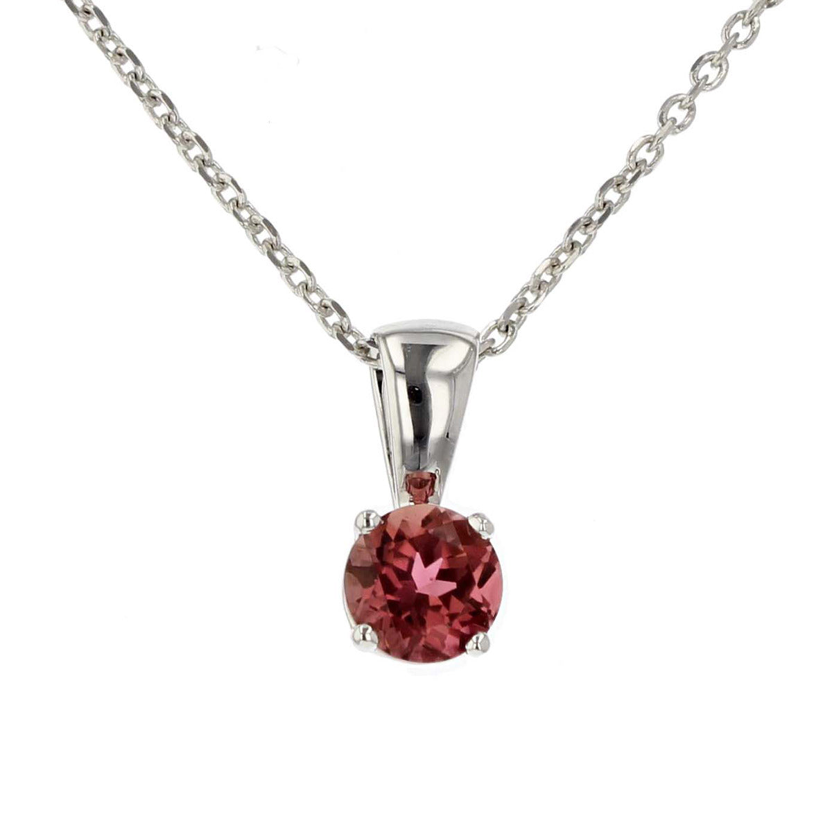 White gold deals tourmaline necklace