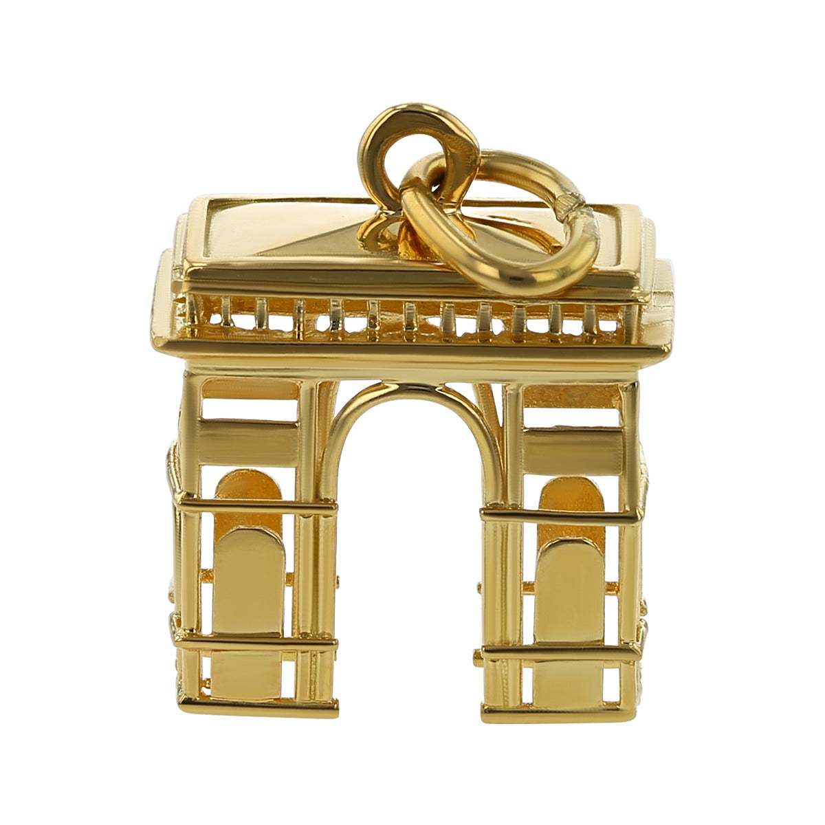 18K Yellow Gold Arc De Triomphe Charm