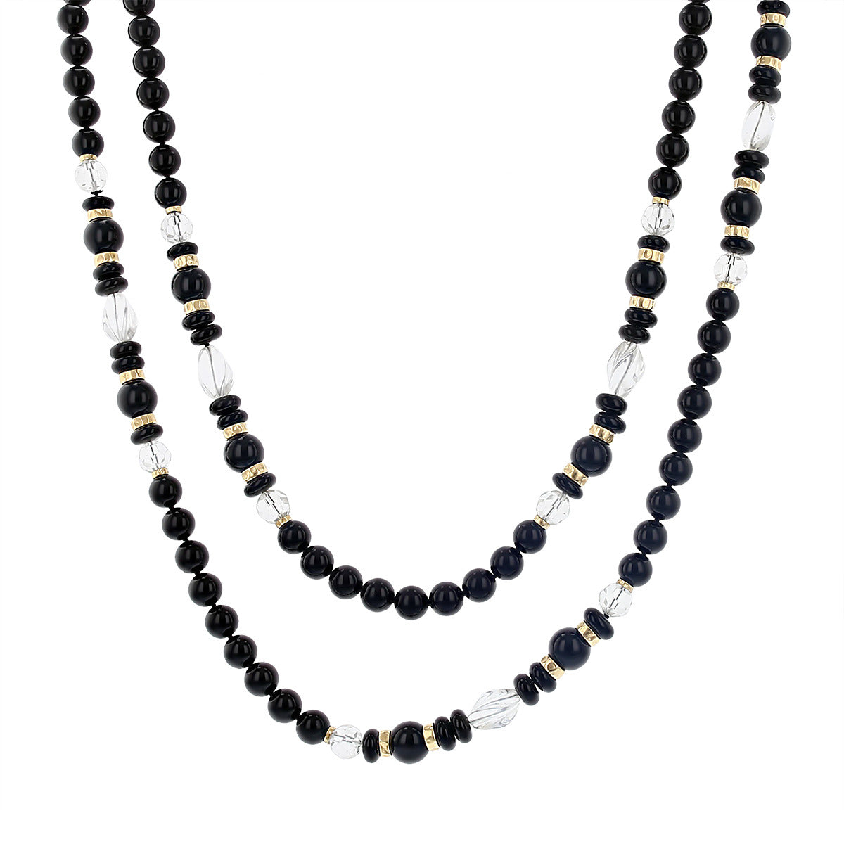 60 inch crystal store beaded necklace