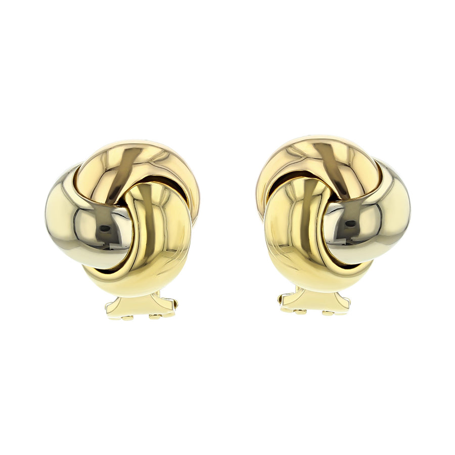 Cartier Love Knot Earrings in 18K Yellow and White Gold