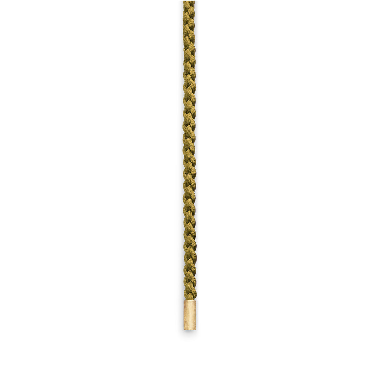 Twisted Golden Mokuba Silk String Necklace