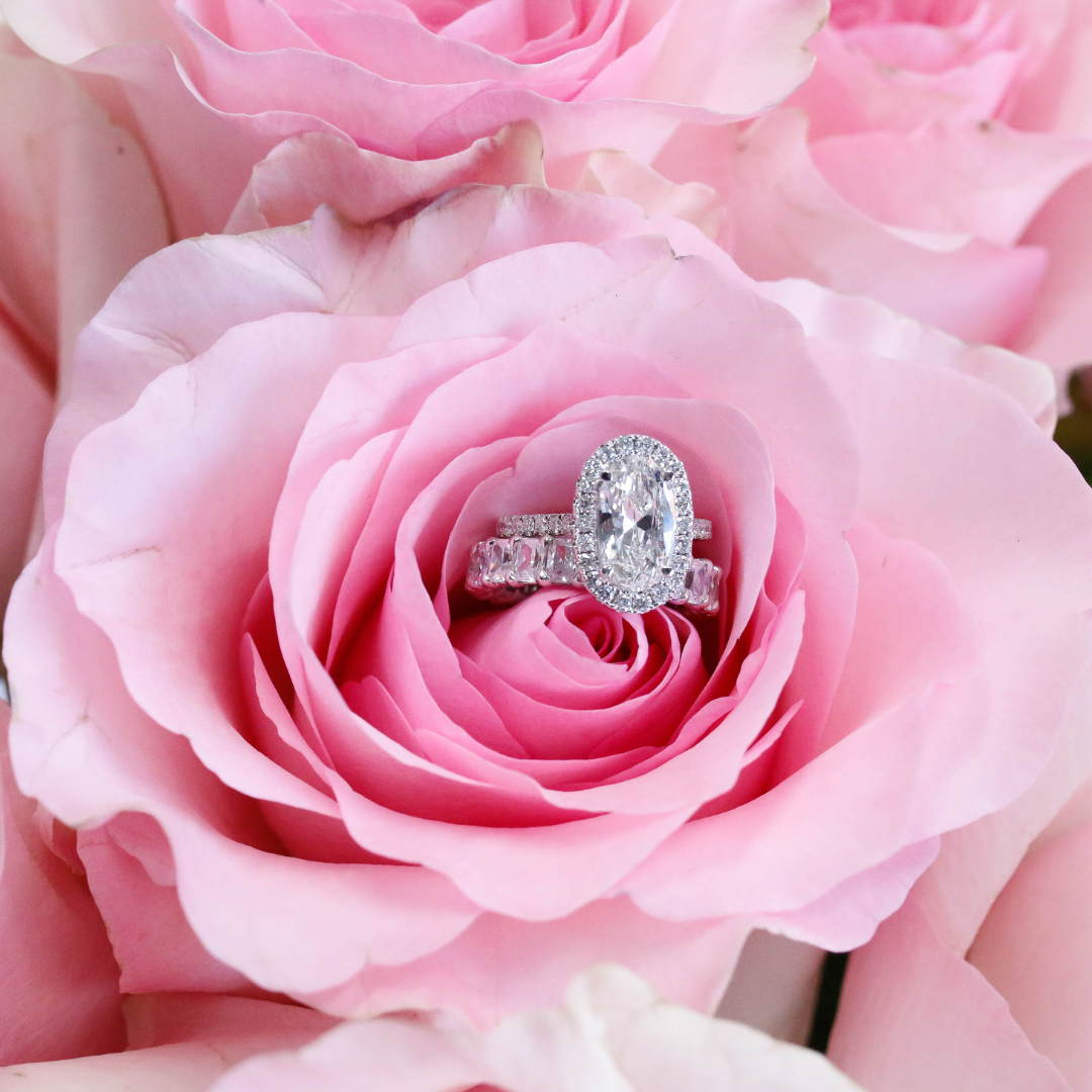 Diamond Engagement Ring and Band
