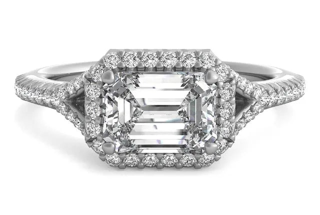 East-to-West Engagement Rings