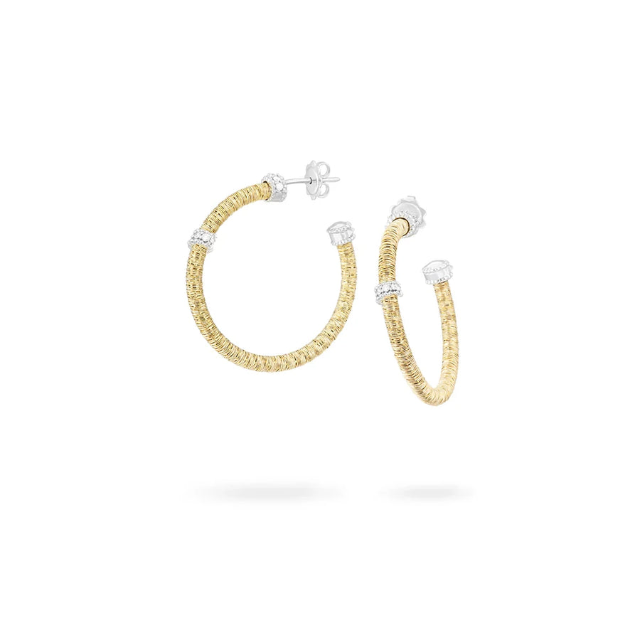 Diamond Hoop Earrings