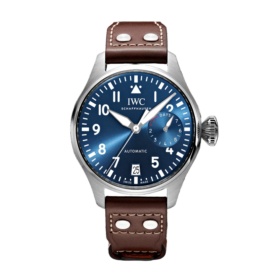 46.2mm Big Pilot's Le Petit Prince Watch with Blue Dial in Stainless Steel, Strap
