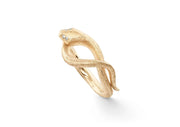 Snakes Ring in 18K Yellow Gold and Diamonds