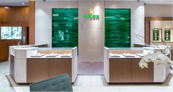 Our Rolex Showroom at Shreve & Co. in San Francisco and Palo Alto, CA