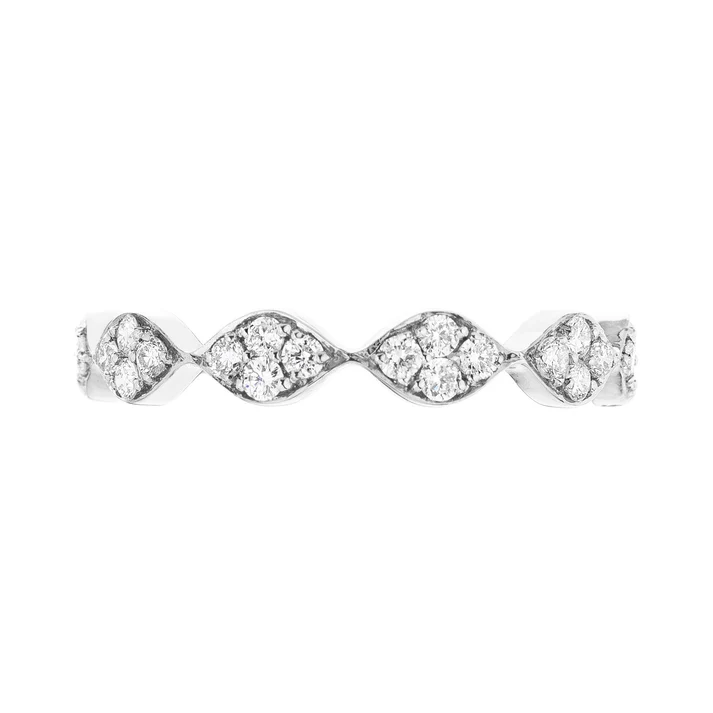 Darcy 0.53ct Diamond Eternity Band in 18K White Gold, Size 6.5