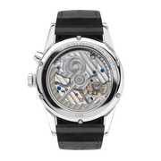 40mm Zurich Worldtimer with Black Dial in Stainless Steel, Strap (UBER Edition)
