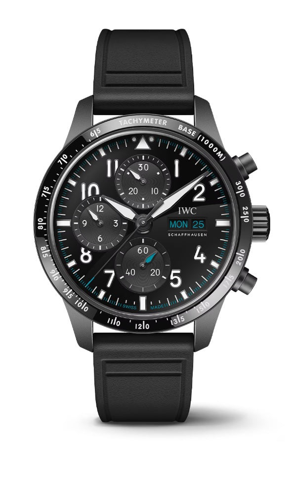41mm Pilots Performance Watch with Black Dial in Ceratanium, Strap