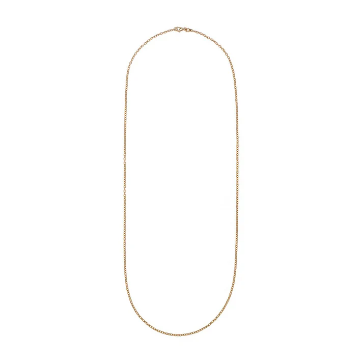 Small Twisted Oval Chain in 14k Yellow Gold, 18"