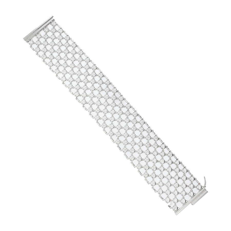 14.55ct Diamond 7 Row 7" Bracelet in Platinum