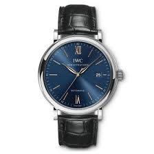 40mm Portofino Automatic Watch with Blue Dial in Stainless Steel, Strap
