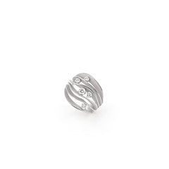 Duna Precious 0.55ct Diamond Ring in 18K White Ice Gold, size 6.75