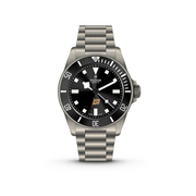 39mm Pelagos Watch with Black Dial in Stainless Steel, Bracelet (The Motoring Club Edition)