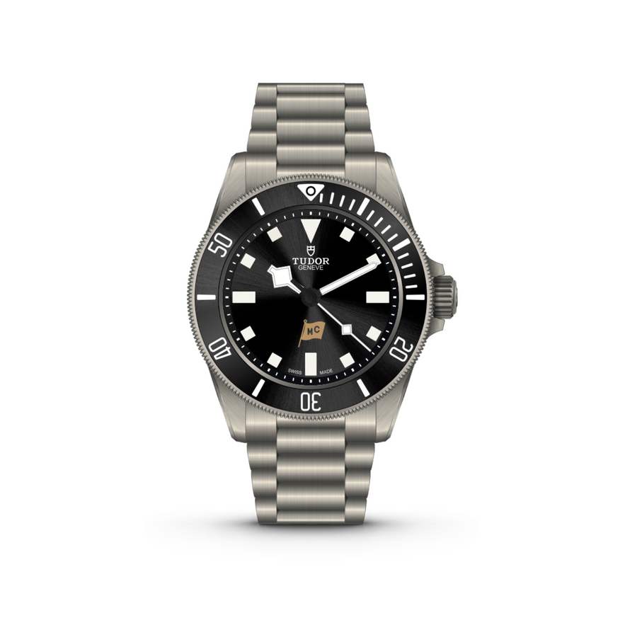 39mm Pelagos Watch with Black Dial in Stainless Steel, Bracelet (The Motoring Club Edition)