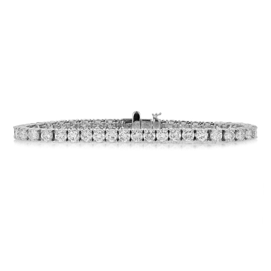 Diamond bracelet on a white background