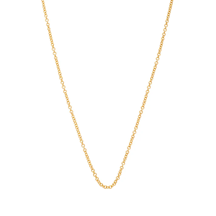 Medium Oval Link Chain in 18K Yellow Gold, 18"
