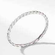 Paveflex Bracelet with Diamonds in White Gold, 5mm