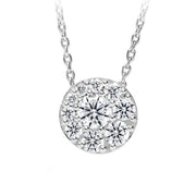 Tessa Diamond Circle Pendant