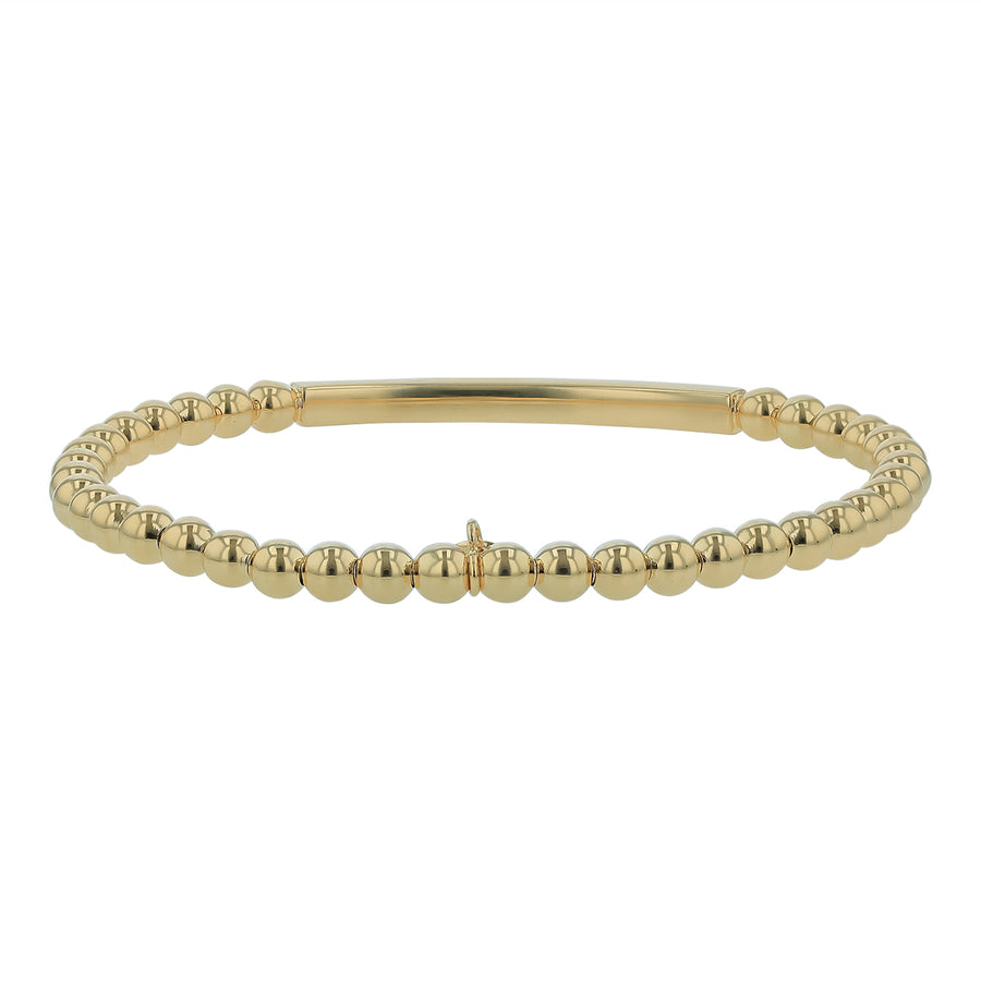 Back of Tresore 0.41ct Diamond Two-Row Stretch Bracelet in 18K Yellow Gold