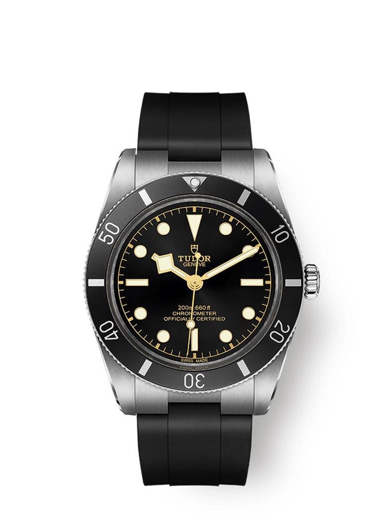 Black Bay 54 Black Dial Watch in Stainless Steel