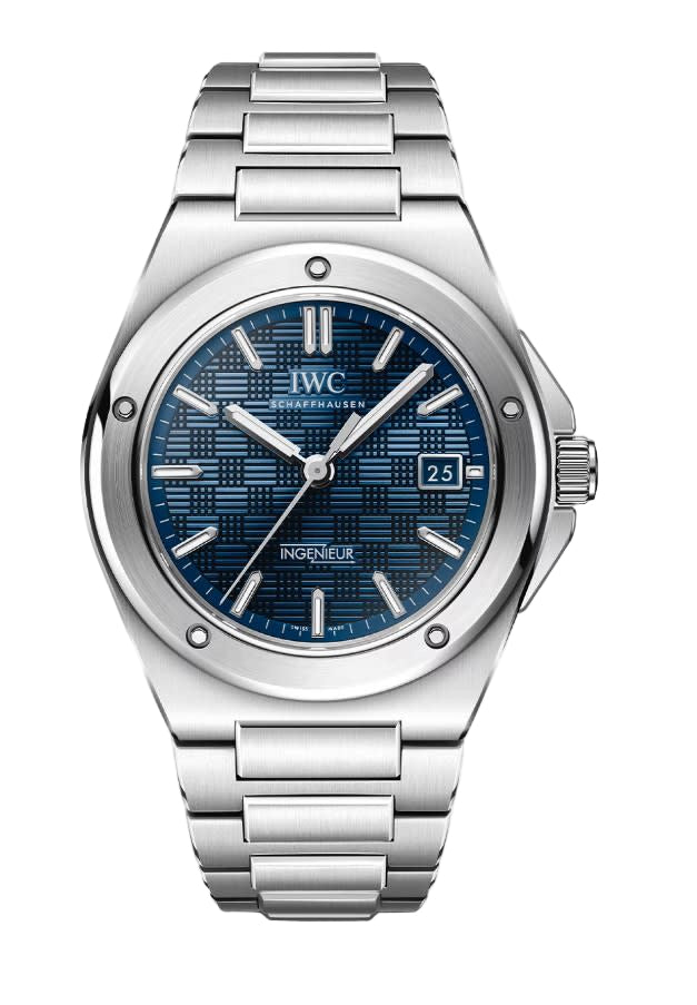 40mm Ingenieur Watch with Blue Dial in Stainless Steel, Bracelet