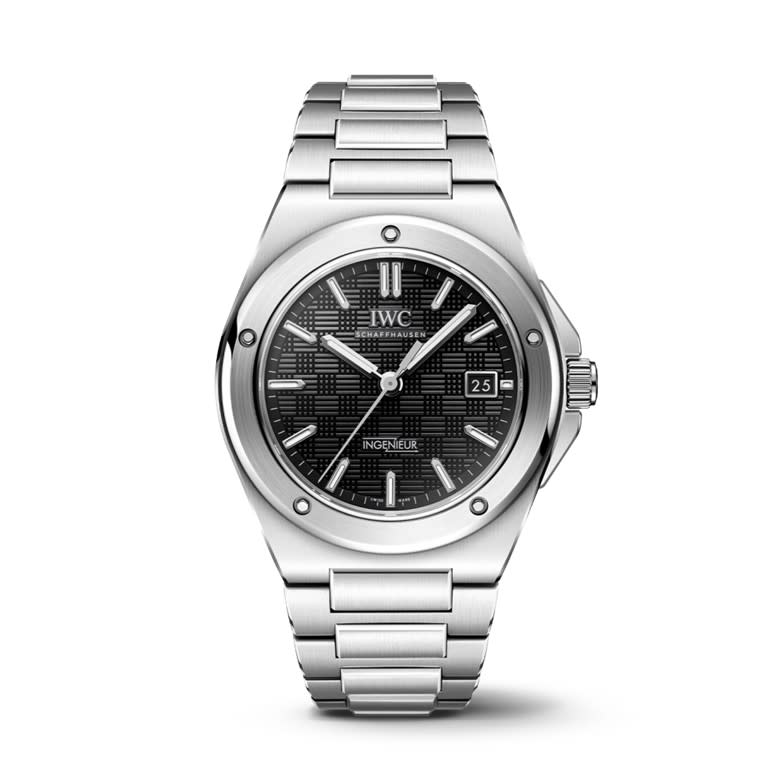 40mm Ingenieur Automatic Watch with Black Dial in Stainless Steel, Bracelet