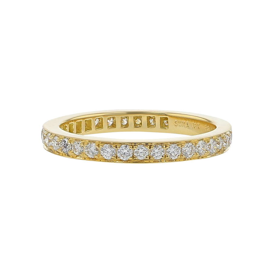 0.65ct Diamond Eternity Band in 18K Yellow Gold, Size 6.5