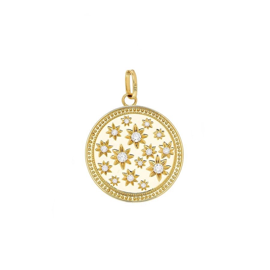 Celeste 0.22ct Diamond Pendant in 18K Yellow Gold, without chain