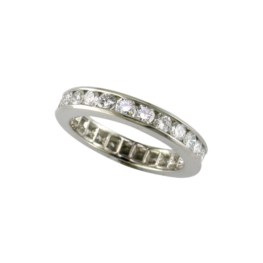 1.47ct Diamond Eternity Band in Platinum, size 5.5