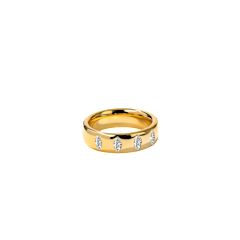Guardian 0.70ct Diamond Band in 18K Yellow Gold, size 6.5