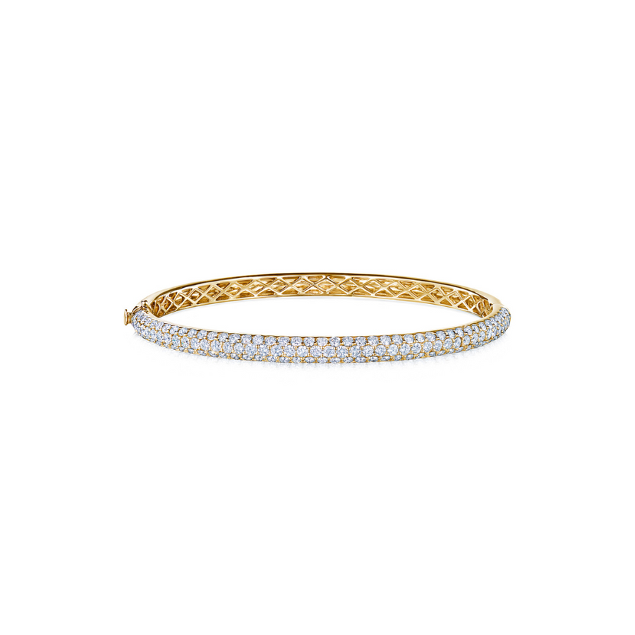 Moonlight 3.02ct Diamond Bangle Bracelet in 18K Yellow Gold