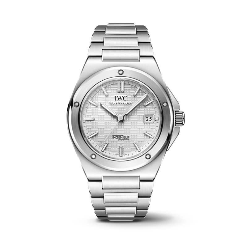 40mm Ingenieur Watch with Silver Dial in Stainless Steel, Bracelet